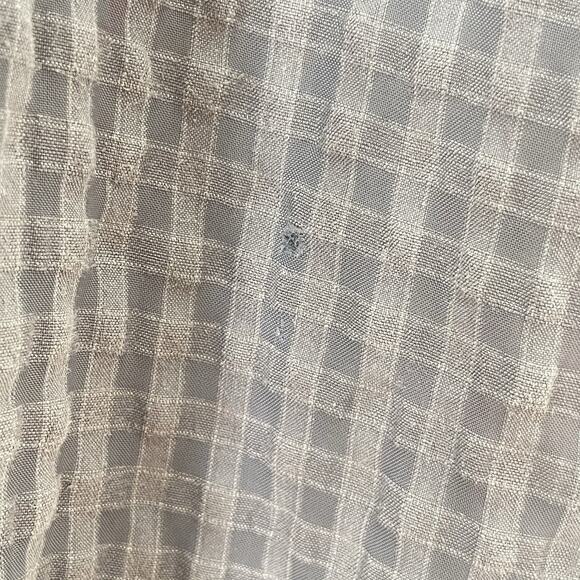 Eileen Fisher Gray Textured Linen Blend Maxi Dress Lagenlook Minimalist L Flaws - Picture 10 of 10